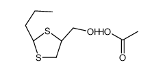 acetic acid,[(2R,4S)-2-propyl-1,3-dithiolan-4-yl]methanol结构式