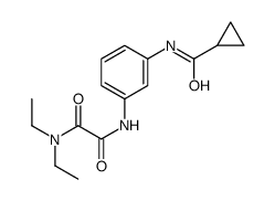 N-[3-(cyclopropanecarbonylamino)phenyl]-N',N'-diethyloxamide Structure