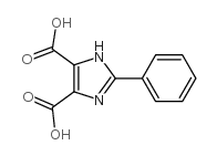 1H-Imidazole-4,5-dicarboxylicacid, 2-phenyl- structure