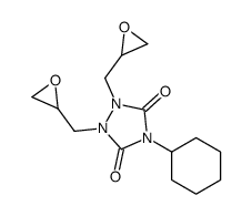 4-cyclohexyl-1,2-bis(oxiran-2-ylmethyl)-1,2,4-triazolidine-3,5-dione Structure