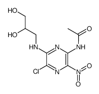 N-{5-chloro-3-nitro-6-[(2,3-dihydroxypropyl)amino]pyrazinyl}acetamide Structure