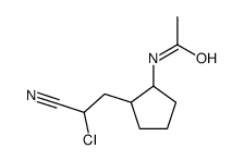 N-[2-(2-chloro-2-cyanoethyl)cyclopentyl]acetamide Structure