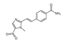 4-[2-(1-methyl-5-nitroimidazol-2-yl)ethenyl]benzamide Structure