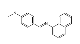 N,N-Dimethyl-4-[(E)-(1-naphthylimino)methyl]aniline结构式