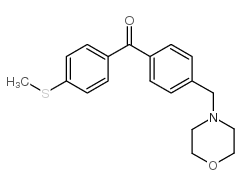 4-MORPHOLINOMETHYL-4'-THIOMETHYLBENZOPHENONE structure