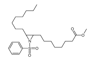 methyl 8-[(2S,3S)-1-(benzenesulfonyl)-3-octylaziridin-2-yl]octanoate Structure