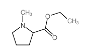 ethyl 1-methylpyrrolidine-2-carboxylate结构式