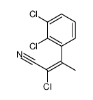 2-chloro-3-(2,3-dichlorophenyl)but-2-enenitrile Structure