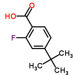 2-Fluoro-4-(2-methyl-2-propanyl)benzoic acid图片