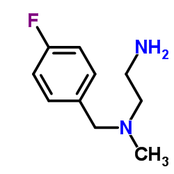 N-(4-Fluorobenzyl)-N-methyl-1,2-ethanediamine结构式