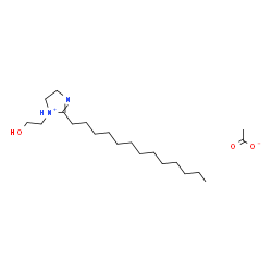 4,5-dihydro-1-(2-hydroxyethyl)-2-tridecyl-1H-imidazolium acetate Structure