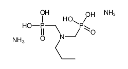 diammonium dihydrogen [(propylimino)bis(methylene)]diphosphonate结构式