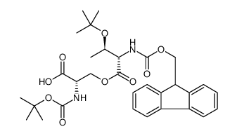 Boc-Ser(Fmoc-Thr(tBu))-OH Structure