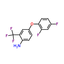 4-(2,4-Difluorophenoxy)-2-(trifluoromethyl)aniline Structure