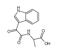 (2S)-2-[[2-(1H-indol-3-yl)-2-oxoacetyl]amino]propanoic acid Structure