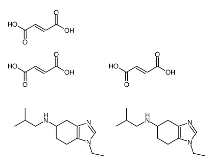 (E)-but-2-enedioic acid,1-ethyl-N-(2-methylpropyl)-4,5,6,7-tetrahydrobenzimidazol-5-amine Structure