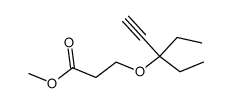 3-(1,1-diethyl-prop-2-ynyloxy)-propionic acid methyl ester Structure