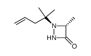 4-methyl-1-(2-methylpent-4-en-2-yl)-1,2-diazetidin-3-one结构式