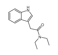 N,N-diethyl-2-(1H-indol-3-yl)acetamide结构式