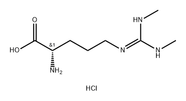 L-Ornithine, N5-[(methylamino)(methylimino)methyl]-, hydrochloride (1:2) Structure