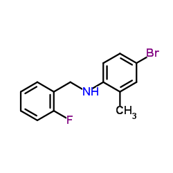 4-Bromo-N-(2-fluorobenzyl)-2-methylaniline picture