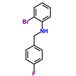 2-Bromo-N-(4-fluorobenzyl)aniline Structure