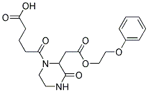 5-OXO-5-{3-OXO-2-[2-OXO-2-(2-PHENOXYETHOXY)ETHYL]-1-PIPERAZINYL}PENTANOIC ACID Structure
