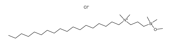 3-(dimethylmethoxysilyl)propyloctadecyldimethyl ammonium chloride结构式