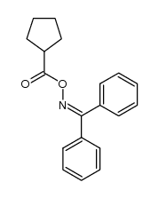 benzophenone O-cyclopentanecarbonyl oxime Structure