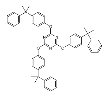 2,4,6-tris[4-(2-phenylpropan-2-yl)phenoxy]-1,3,5-triazine结构式