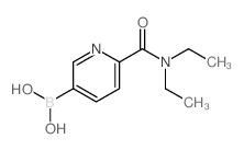 (6-(DIETHYLCARBAMOYL)PYRIDIN-3-YL)BORONIC ACID Structure