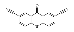 9-oxothioxanthene-2,7-dicarbonitrile结构式