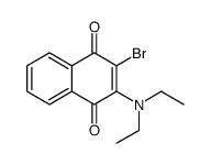 2-bromo-3-(diethylamino)naphthalene-1,4-dione结构式