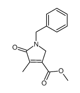 1-Benzyl-4-methyl-5-oxo-2,5-dihydro-1H-pyrrole-3-carboxylic acid methyl ester Structure