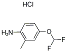 4-(Difluoromethoxy)-2-methylaniline hydrochloride Structure