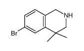 6-bromo-4,4-dimethyl-1,2,3,4-tetrahydroisoquinoline structure