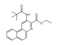 ethyl 2-[(2,2-dimethylpropanoyl)amino]benzo[f]quinoline-3-carboxylate Structure