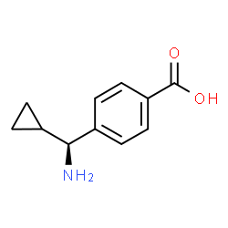 4-((1S)AMINOCYCLOPROPYLMETHYL)BENZOIC ACID结构式