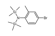 4-bromo-2-methyl-N,N-bis(trimethylsilyl)benzeneamine结构式