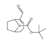 tert-Butyl (6R)-5-formyl-9-azabicyclo(4.2.1)on-4-ene-9-carboxylate Structure