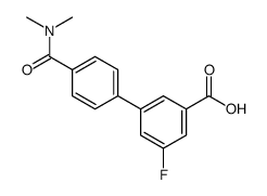 3-[4-(dimethylcarbamoyl)phenyl]-5-fluorobenzoic acid结构式