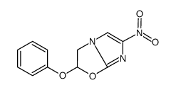 6-nitro-2-phenoxy-2,3-dihydroimidazo[2,1-b][1,3]oxazole结构式