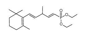 3-methyl-5-(2,6,6-trimethyl-1-cyclohexen-1-yl)-1,4-pentadienylphosphonic acid,diethyl ester Structure