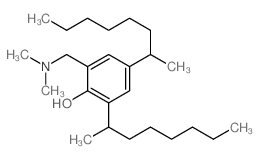 Phenol,2-[(dimethylamino)methyl]-4,6-bis(1-methylheptyl)- structure