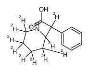 (2S)-2-deuterio-2-[(2S)-2,3,3,4,4,5,5,6,6-nonadeuteriopiperidin-2-yl]-2-phenylacetic acid Structure