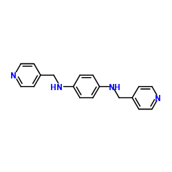 N,N'-Bis(4-pyridinylmethyl)-1,4-benzenediamine结构式