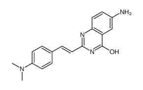 6-amino-2-[2-[4-(dimethylamino)phenyl]ethenyl]-1H-quinazolin-4-one Structure