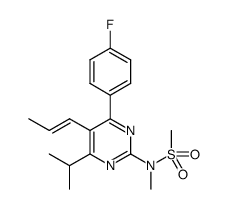 N-(4-(4-fluorophenyl)-6-isopropyl-5-(prop-1-enyl)pyrimidin-2-yl)-N-methylmethanesulfonamide Structure