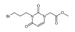 3-(3-Bromopropyl)-1-(carbomethoxymethyl)uracil结构式