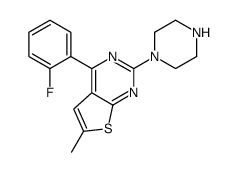 4-(2-fluorophenyl)-6-methyl-2-piperazin-1-ylthieno[2,3-d]pyrimidine picture